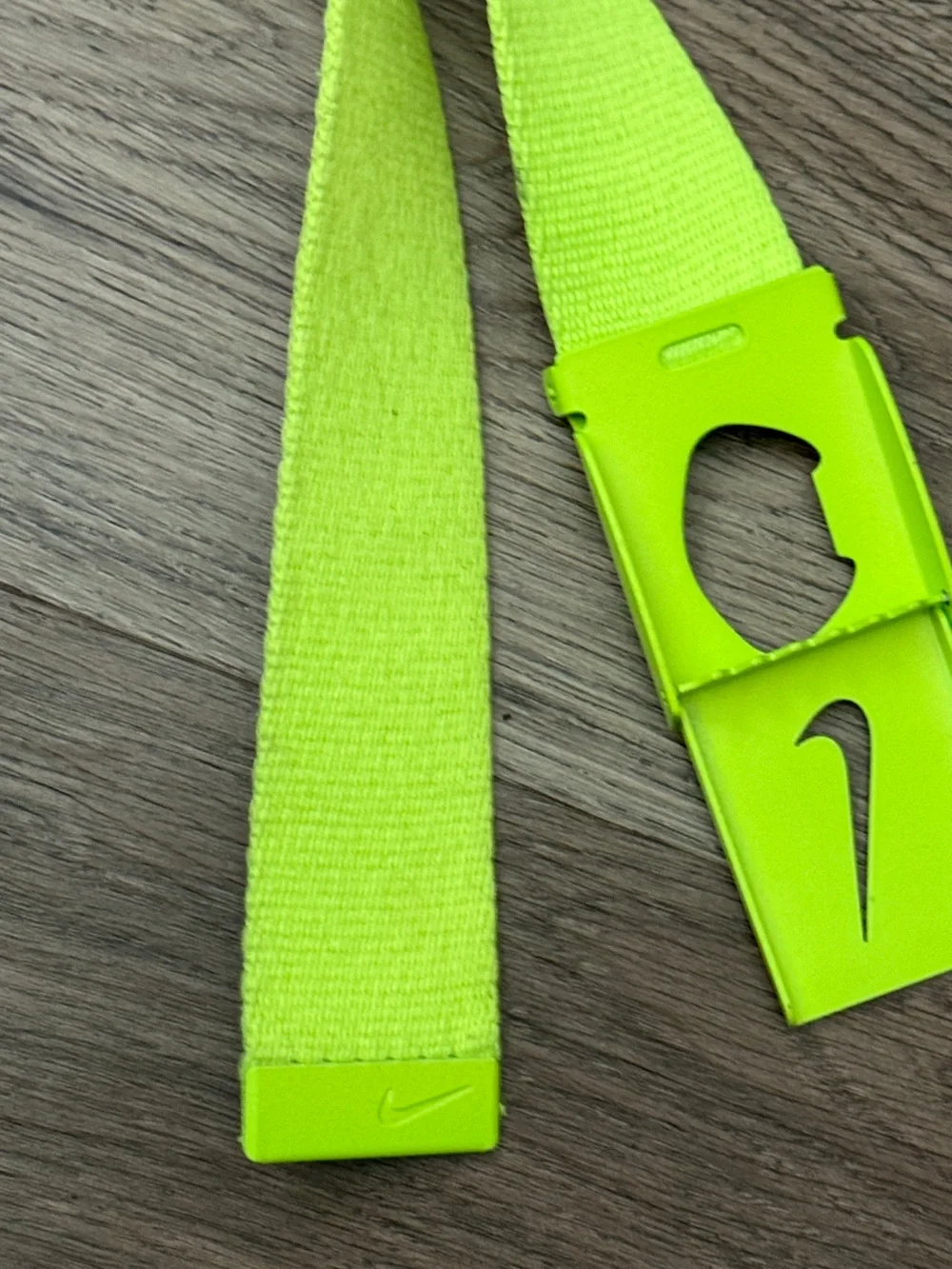 Nike Tech Essentials Web Golf Belt Volt Neon Green One Size with Bottle Opener